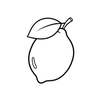 Färsk Citron med Blad