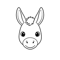 Cute Donkey Face