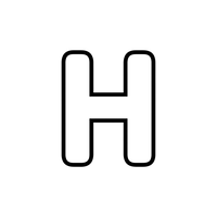 Capital Letter H for Coloring
