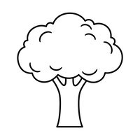 Fluffigt träd för barn