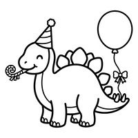 Stegosaurus Geburtstagsfeier