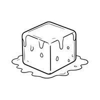 Cubetto di Ghiaccio che si Scioglie