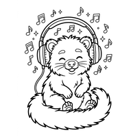 Lutra muzicală cu căști