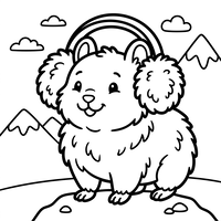 Musikliebender flauschiger Hamster