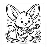 Raposa-do-Deserto Musical com Banjo