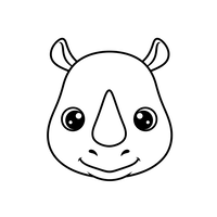 Bébé Rhinocéros Amical